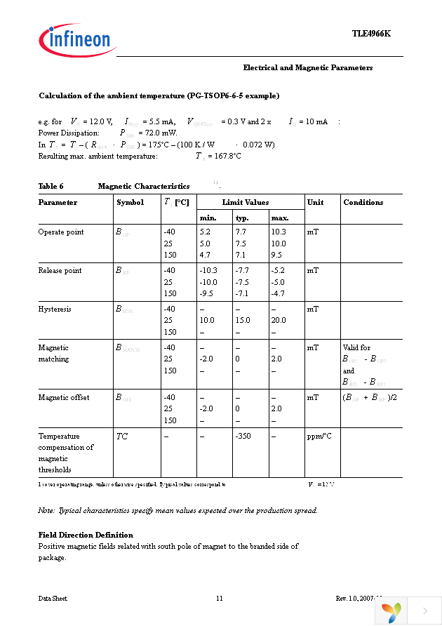 TLE4966K E6710 Page 11